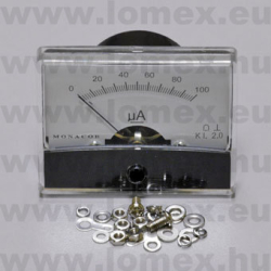 MŰSZER ANALOG  PM-2/100uA  DO-60  100uA  60x47mm - 52-00-39