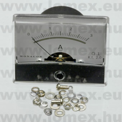 MŰSZER ANALOG  PM-2/3A  DO-60  3A  60x47mm - 52-00-47