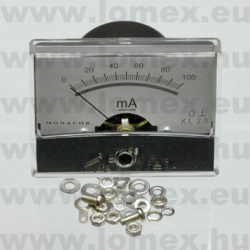 MŰSZER ANALOG  PM-2/100mA  DO-60  100mA 60x47mm - 52-00-78