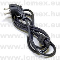 HÁLÓZATI KÁBEL 1.8m FEKETE LAPTOPHOZ  3x0.75  C5 - 54-00-83