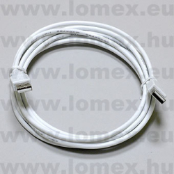 USB KÁBEL 3.0m FEHÉR A DUGÓ-A DUGÓ - 54-01-43