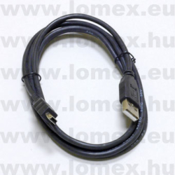 USB KÁBEL 1.5m FEHÉR A DUGÓ-MINI USB 5P DUGÓ - 54-02-18