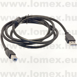 USB KÁBEL 1.2m FEKETE A DUGÓ-B DUGÓ - 54-02-86