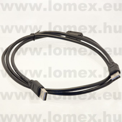 USB KÁBEL 1.4m A DUGÓ-A DUGÓ USB2.0 FEKETE - 54-03-38