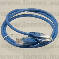 UTP KÁBEL PATCH  1m UTP 8/8 DUGÓ-DUGÓ CAT5e KÉK - 54-03-58