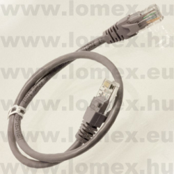 UTP KÁBEL PATCH  0.5m  UTP 8/8 DUGÓ-DUGÓ CAT5e SZÜRKE - 54-03-61