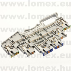 DS2.5-3L-L/N/PE-01P-11 (DEG) RoHS SORKAPOCS DIN-SÍNRE L/N/PE 1P SZÜRKE - 58-00-05