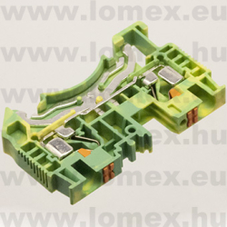 DS4-PE-01P-1C (DEG) RoHS SORKAPOCS 1P DIN-SÍNRE FÖLD - 58-00-19