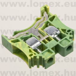 DC10-PE-01P-1C (DEG) RoHS SORKAPOCS CSAVAROS 1P DIN-SÍNRE FÖLD - 58-00-49