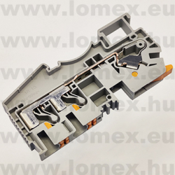 DSW6-TW-01P-11 (DEG) RoHS SORKAPOCS 1P DIN-SÍNRE FÁZIS SZÜRKE - 58-01-26