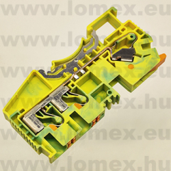 DSW6-TW-PE-01P-1C (DEG) RoHS SORKAPOCS 1P DIN-SÍNRE FÖLD ZÖLD-SÁRGA - 58-01-27