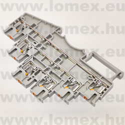 DS2.5-3L-01P-11 (DEG) RoHS SORKAPOCS DIN-SÍNRE 3x2-VEZ. SZÜRKE - 58-01-38
