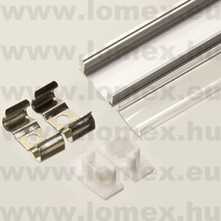 LS-ALU PROFIL (FEM) RoHS 17.6x7mm CLEAR - 70-01-03