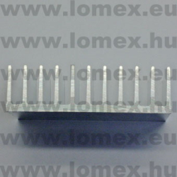 HŰTŐBORDA 40x124x35mm  RoHS ALU - 22-00-05