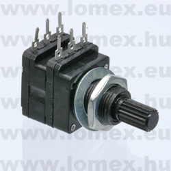 XP-162S-A100K (FEM) RoHS 100K LOG STEREO - 06-02-94