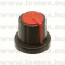 KN1715-6T-BK/RD (   ) RoHS FORGATÓGOMB FEKETE/PIROS - 06-03-39