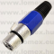 XLR-3S-02 (FEM) CANNON  3 P ANYA LENGŐ - 43-08-69
