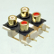 RCA CHINCH ANYA 90°  RCAS-74    NYÁK 4-ES ARANY. A-V - 43-08-81