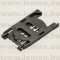 SIM CARD 6P  BLOCK TYPE,HINGED COVER h=2.5mm (   ) RoHS SMT 90°  WITHOUT SWITCH - 43-27-82