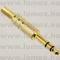 JP63-06  JACK 6.3mm APA SZTEREO ARANYOZOTT - 43-29-30