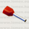 TE1010-RED (KST) RoHS ÉRVÉGHÜVELY DUPLA ÉRHEZ PIROS - 43-33-02