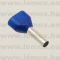 TE2510-BLUE (KST) RoHS ÉRVÉGHÜVELY DUPLA ÉRHEZ KÉK - 43-33-04