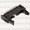 DS1011-20-RBSIB7-B (CNF) RoHS SZAL.KÁBEL 20P APA 90° NYÁKBA KIEMELŐVEL - 43-38-71