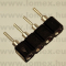 DS1002-01-1x4V13-JK (CNF) RoHS HÜVELY 4P PRECI 2.54mm H=3.0mm TÖRD. - 43-41-95