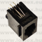 DS1132-09-4S8BST (CNF) RoHS TELEFON 4/4 ANYA 180° NYÁK FEKETE RJ-9/RJ9 - 43-42-69