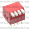 PDIP-4 (T-T) RoHS DIP SWITCH  4 - 45-01-03