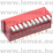 PDIP-10 (T-T) RoHS DIP SWITCH 10 - 45-01-16