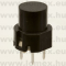 KS01-BV BLACK (HLY) RoHS TACT D=12/9mm SPST - 45-08-95