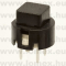 KS01-AV BLACK (HLY) RoHS TACT D=12/7.5x7.5mm SPST - 45-09-03