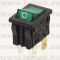 GP18H1E26M00 (EVL) RoHS ROCKER 13x19 4P DPST GRE/LIGHT - 45-10-76