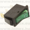 RSL101-3C-GRE (FEM) RoHS ROCKER 11x30 3P SPST GREEN 0-I 230VAC - 45-12-07