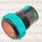PBI19-BU-R (FEM) PUSH B. D=19 2P SPST OFF-(ON) RED LED - 45-12-30