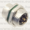SD-M12A-04P-FF-SH8001 (DEG) RoHS M12 4 POL FEMALE A-code FRONT MOUNT SOLDER - 48-05-25