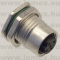 SD-M12B-05P-FF-SF8001 (DEG) RoHS M12 5 POL FEMALE B-code FRONT MOUNT SOLDER - 48-05-29