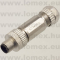 PASH-M12A-04P-MM-SL7002 (DEG) RoHS M12 SHIELDED 4POL MALE A-code FÉM - 48-05-72