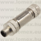 PASH-M12A-05P-MM-SL7001 (DEG) RoHS M12 SHIELDED 5P MALE A-code FÉM - 48-06-13