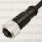 PM-M12A-06P-FF-SL8C01 (DEG) RoHS M12 6POL FEMALE A-code CABLE 1m - 48-06-90