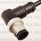 PM-M12A-06P-MM-SR8C01 (DEG) RoHS M12 6POL MALE 90° A-code CABLE 1m - 48-06-93