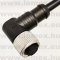 PM-M12A-10P-FF-SR8C01 (DEG) RoHS M12 10POL FEMALE 90° A-code CABLE 1m - 48-06-99