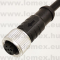 PM-M12B-05P-FF-SL8C01 (DEG) RoHS M12 5POL FEMALE B-code CABLE 1m - 48-07-02
