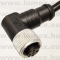PM-M12B-05P-FF-SR8C01 (DEG) RoHS M12 5POL FEMALE 90° B-code CABLE 1m - 48-07-04
