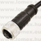 PM-M12D-04P-FF-SL8C01 (DEG) RoHS M12 4POL FEMALE D-code CABLE 1m - 48-07-08