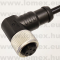 PM-M12D-04P-FF-SR8C01 (DEG) RoHS M12 4POL FEMALE 90° D-code CABLE 1m - 48-07-09