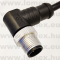 PM-M12D-04P-MM-SR8C01 (DEG) RoHS M12 4POL MALE 90° D-code CABLE 1m - 48-07-11