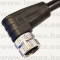 PM-M8A-06P-FF-SR7C01 (DEG) RoHS M8 6POL FEMALE 90° A-code CABLE 1m - 48-07-13