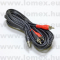 RCA-RCA KÁBEL 5m FEKETE 2-2 RCA DUGO - 54-01-34